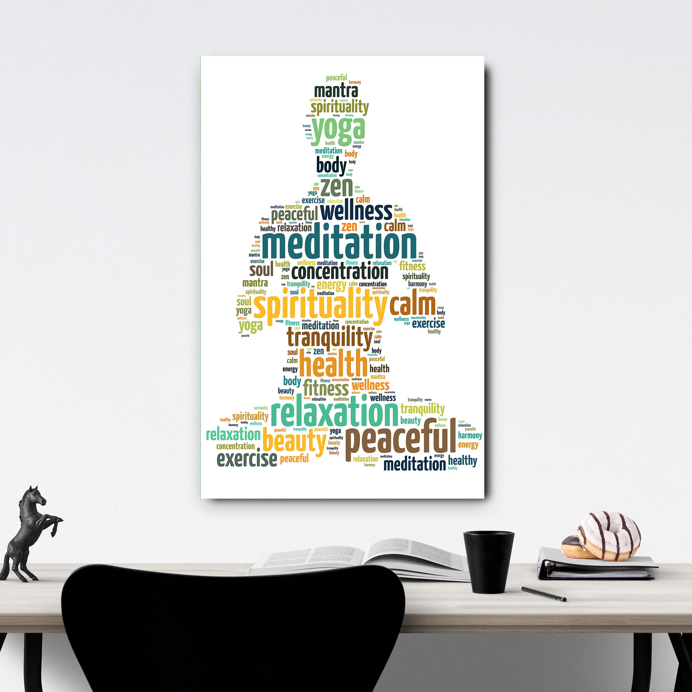 Cuadro Decorativo Moderno para Pared Buda Yoga Zen Arte para Sala y Recámara