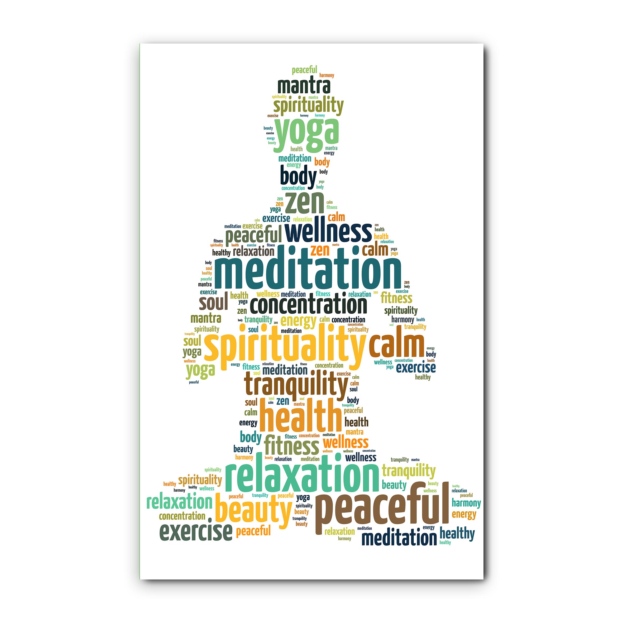 Cuadro Decorativo Moderno para Pared Buda Yoga Zen Arte para Sala y Recámara