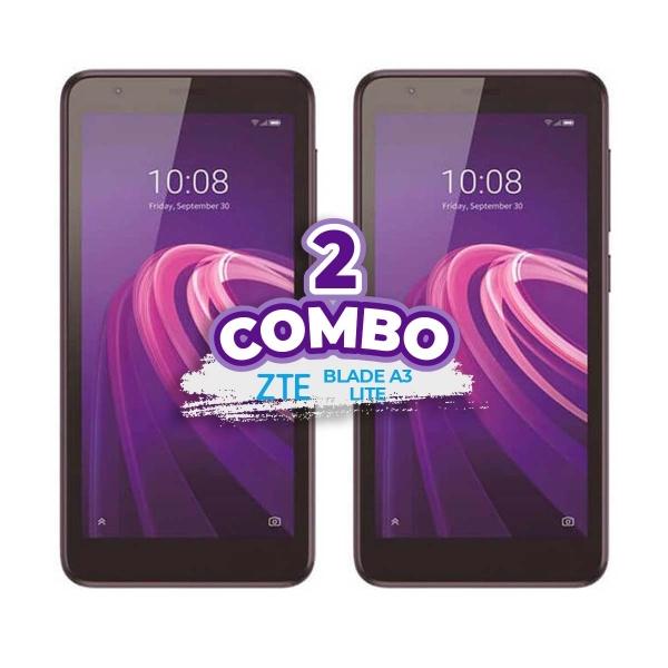 COMBO DE 2 CELULARES ZTE BLADE A3 LITE NEGRO 32 GB