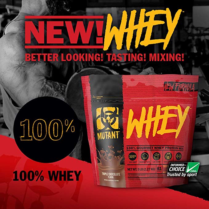Proteina Mutant Whey 5Lbs. 61 Serv. - Triple Chocolate