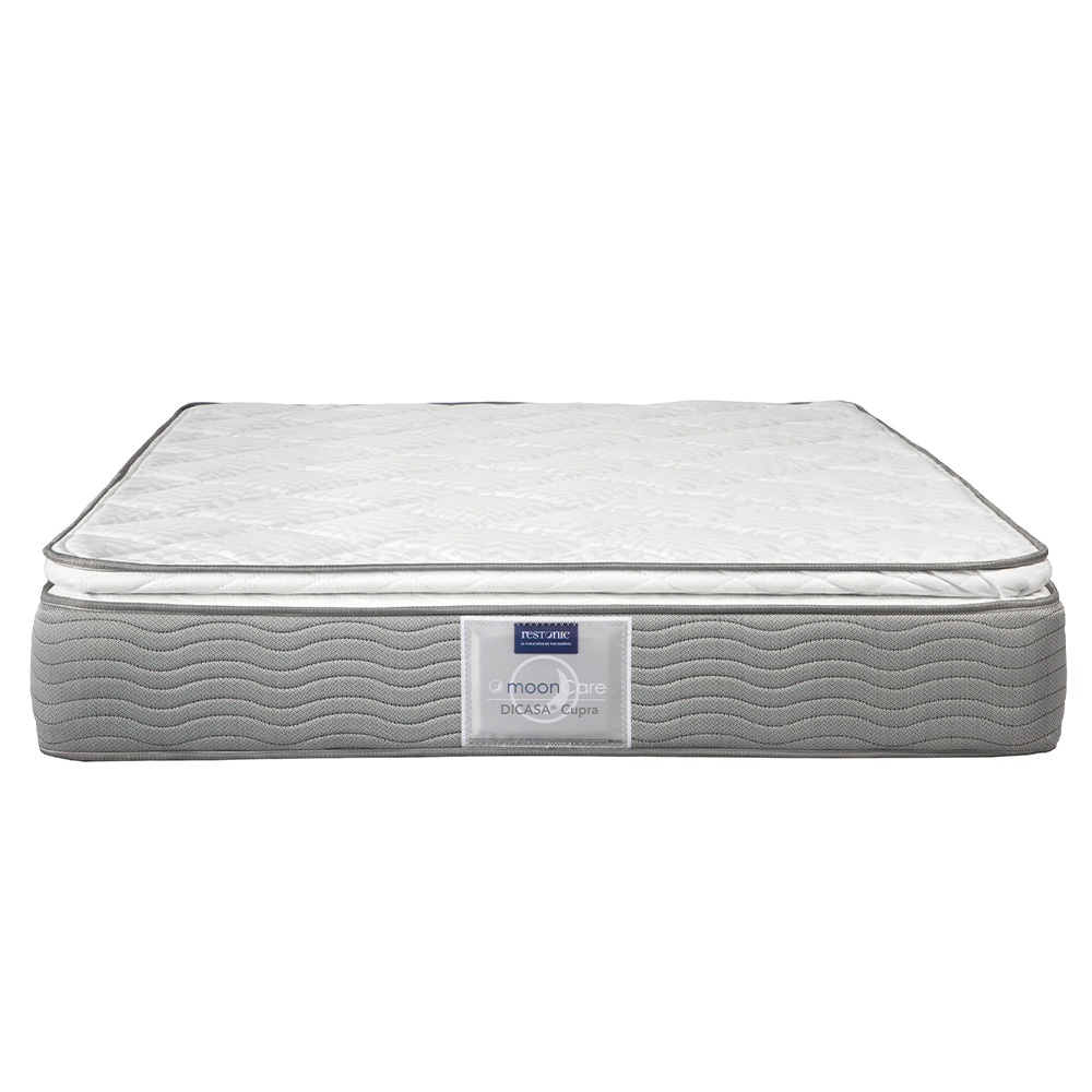 Colchon King Size Dicasa Cupra Con Almohada Oso, Protector y Sabanas.