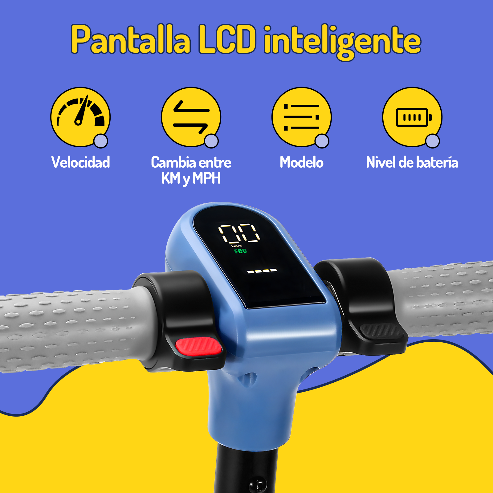 Scooter eléctrico infantil Honey Whale E2 Azul .