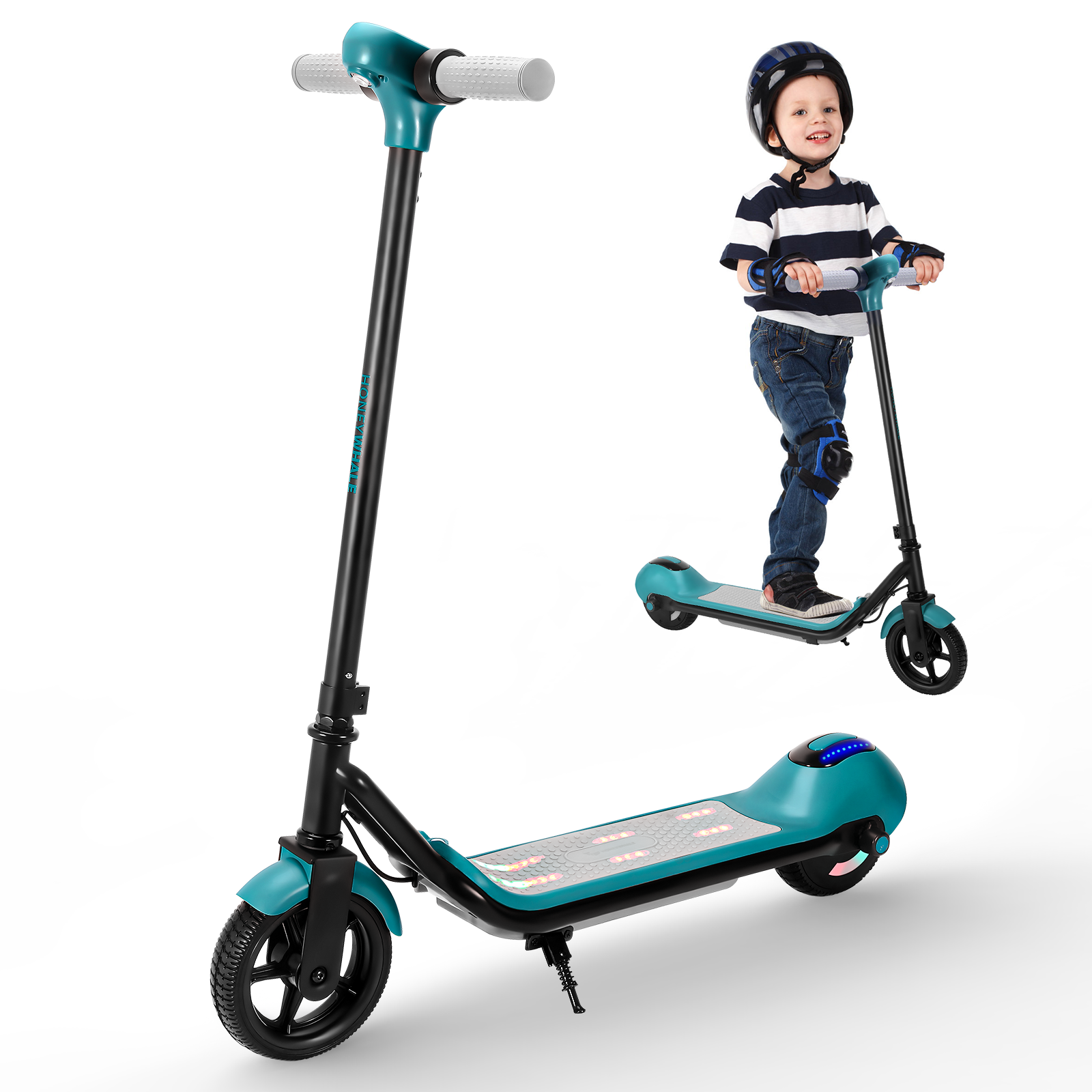 Scooter eléctrico infantil Honey Whale E2 Verde.