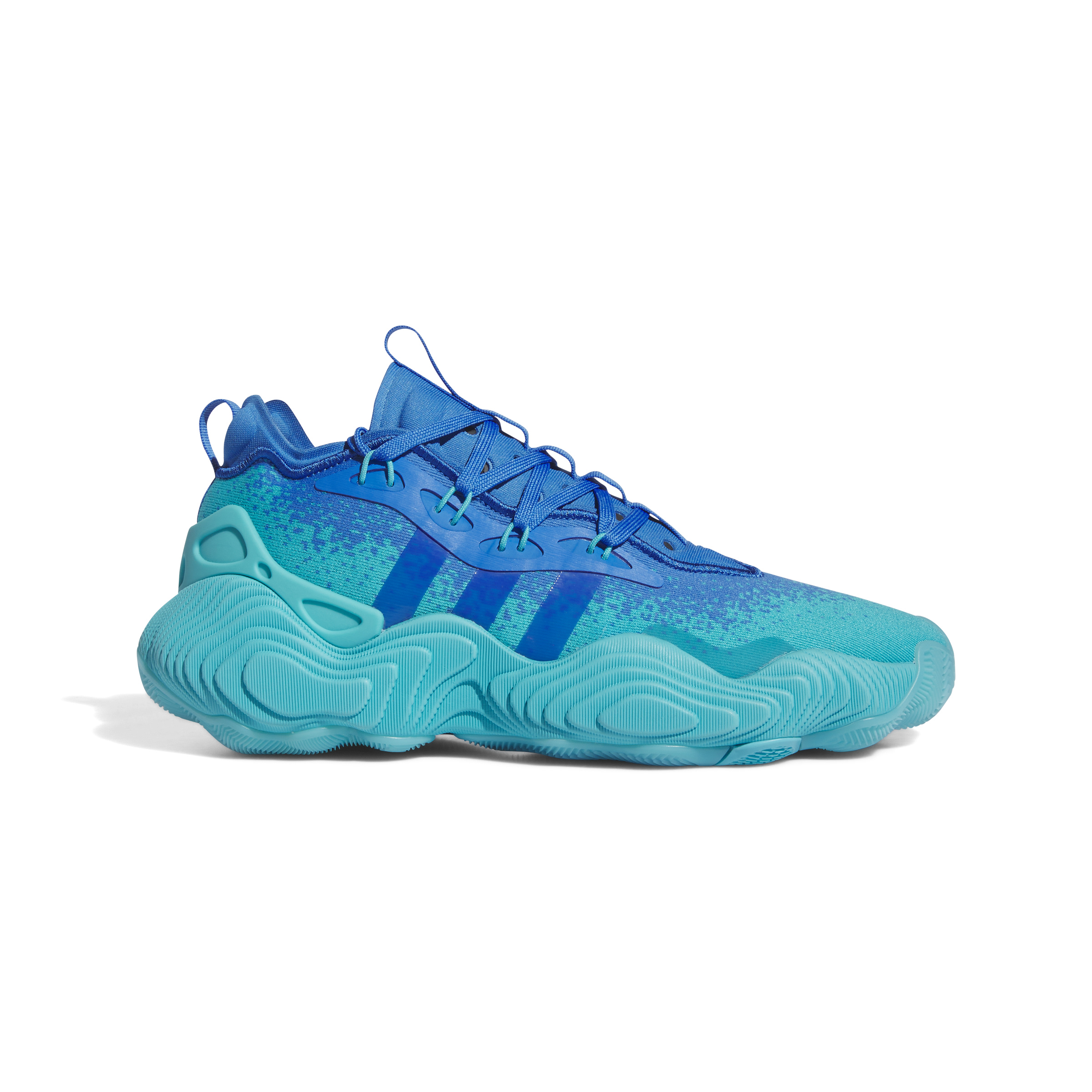 Tenis adidas Trae Young 3 Low Basketball Azul Calzado Deportivo.