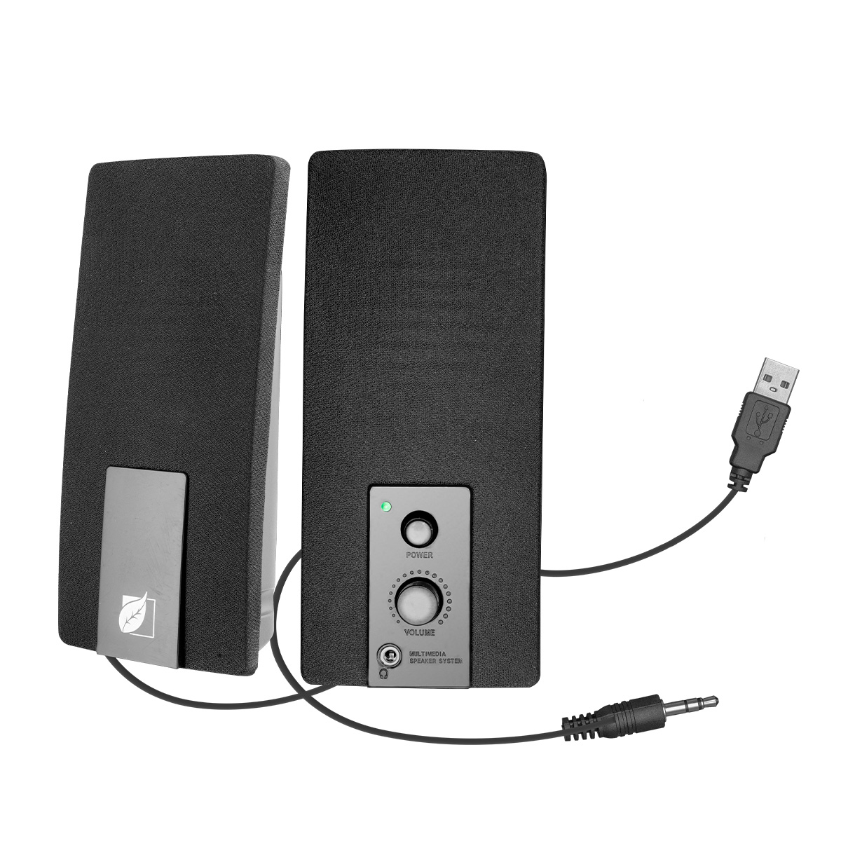 Bocinas Amplificadas Green Leaf Multimedia Usb 3w 18-9205