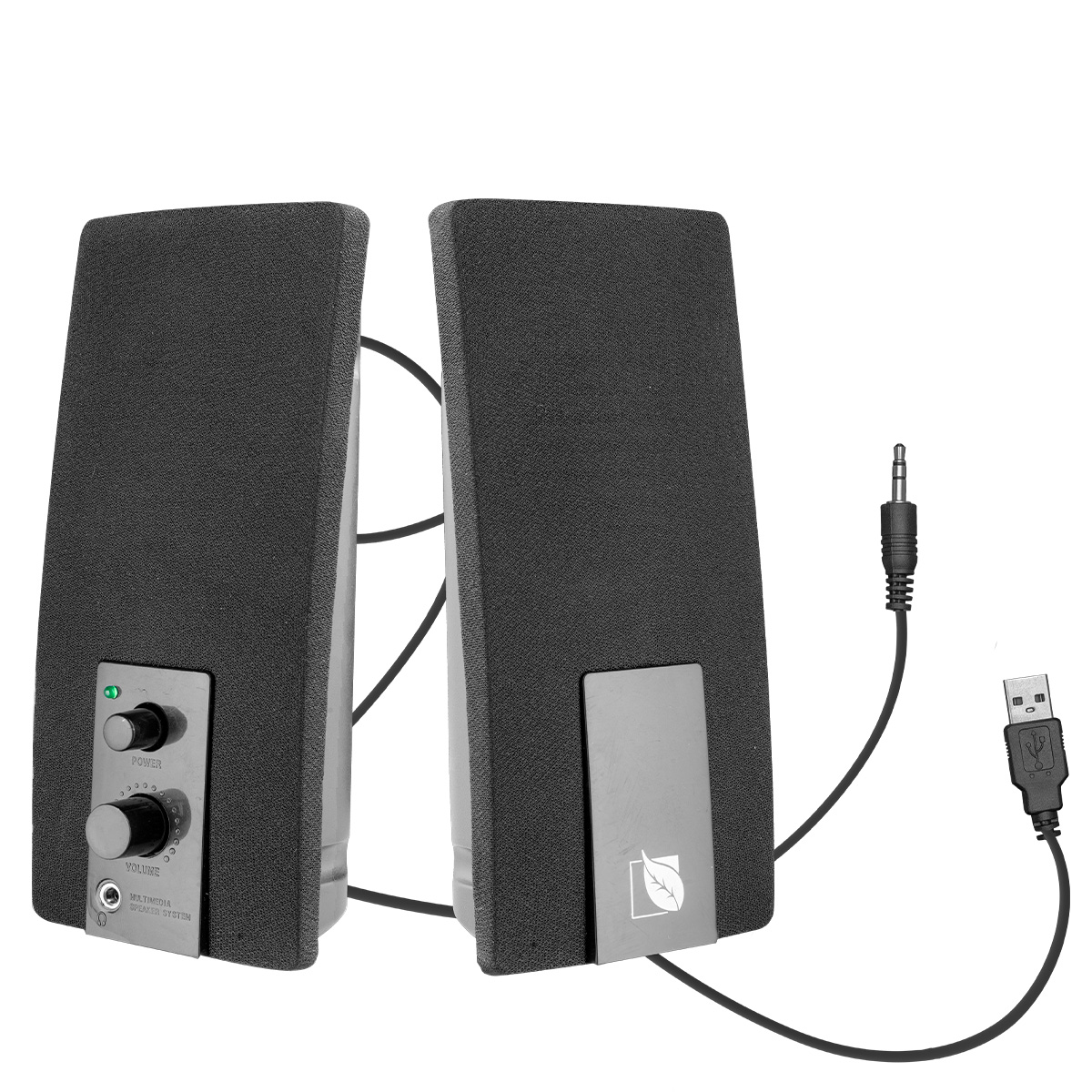 Bocinas Amplificadas Green Leaf Multimedia Usb 3w 18-9205