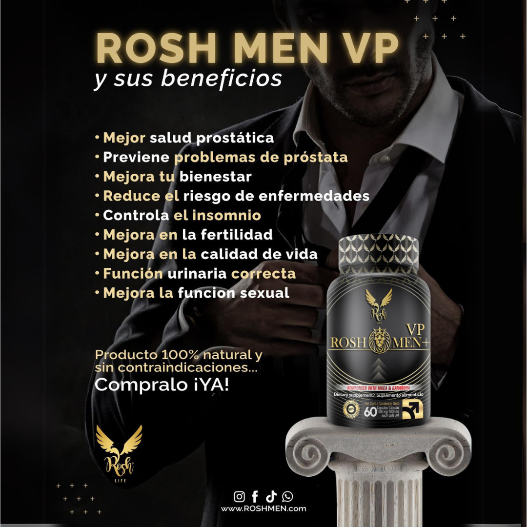 Próstata Sana ROSH MEN VP  maca vigorizante masculino 60 capsulas 