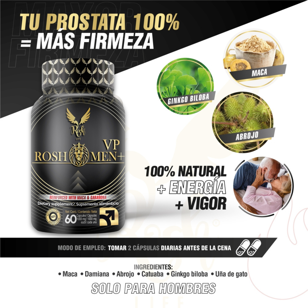 Próstata Sana ROSH MEN VP  maca vigorizante masculino 60 capsulas 