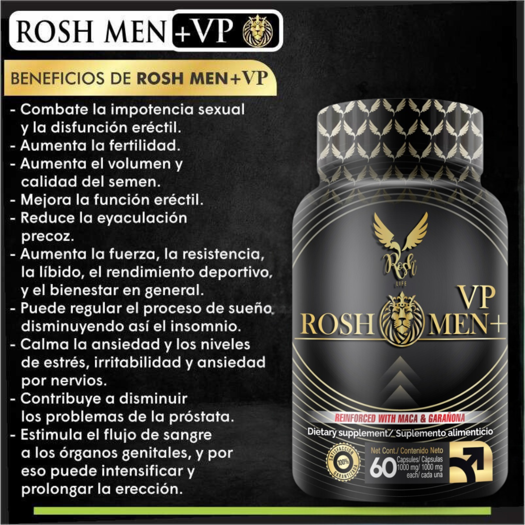 Próstata Sana ROSH MEN VP  maca vigorizante masculino 60 capsulas 
