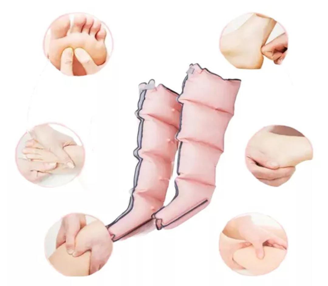 Presoterapia Masajeador Piernas Compresión Botas BR1 Rosa