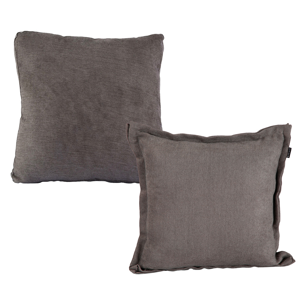 Set de 2 Cojines Decorativos Dicasa Bless Kappa y Zita Alessa Gris Oscuro.