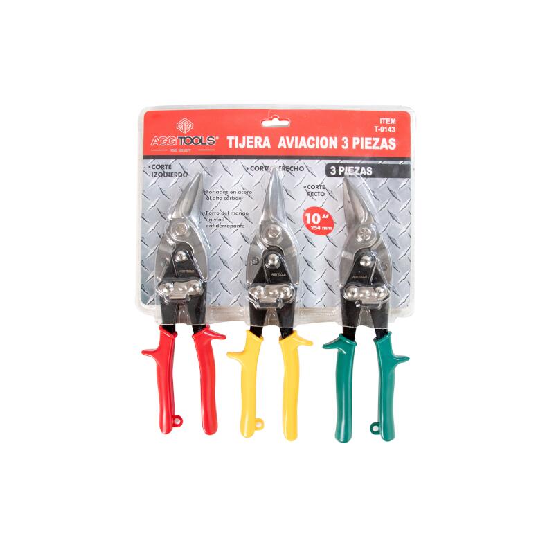 Tijeras de aviador 3 pz para corte de lamina