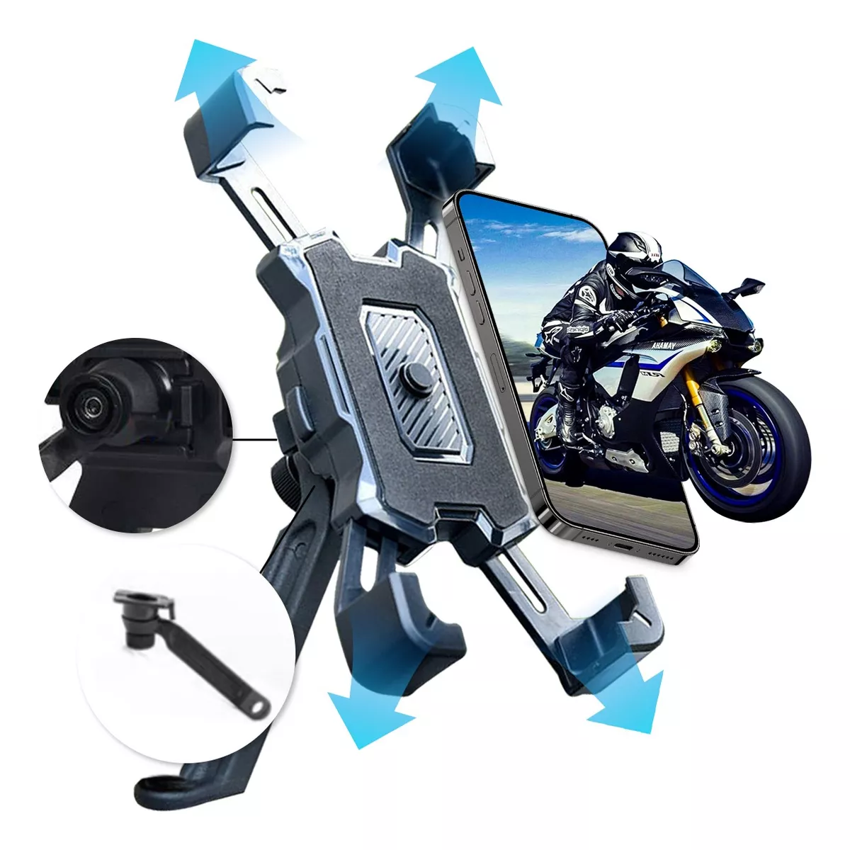 Soporte Para Celular Moto/bicicleta, Base Porta Teléfono360°