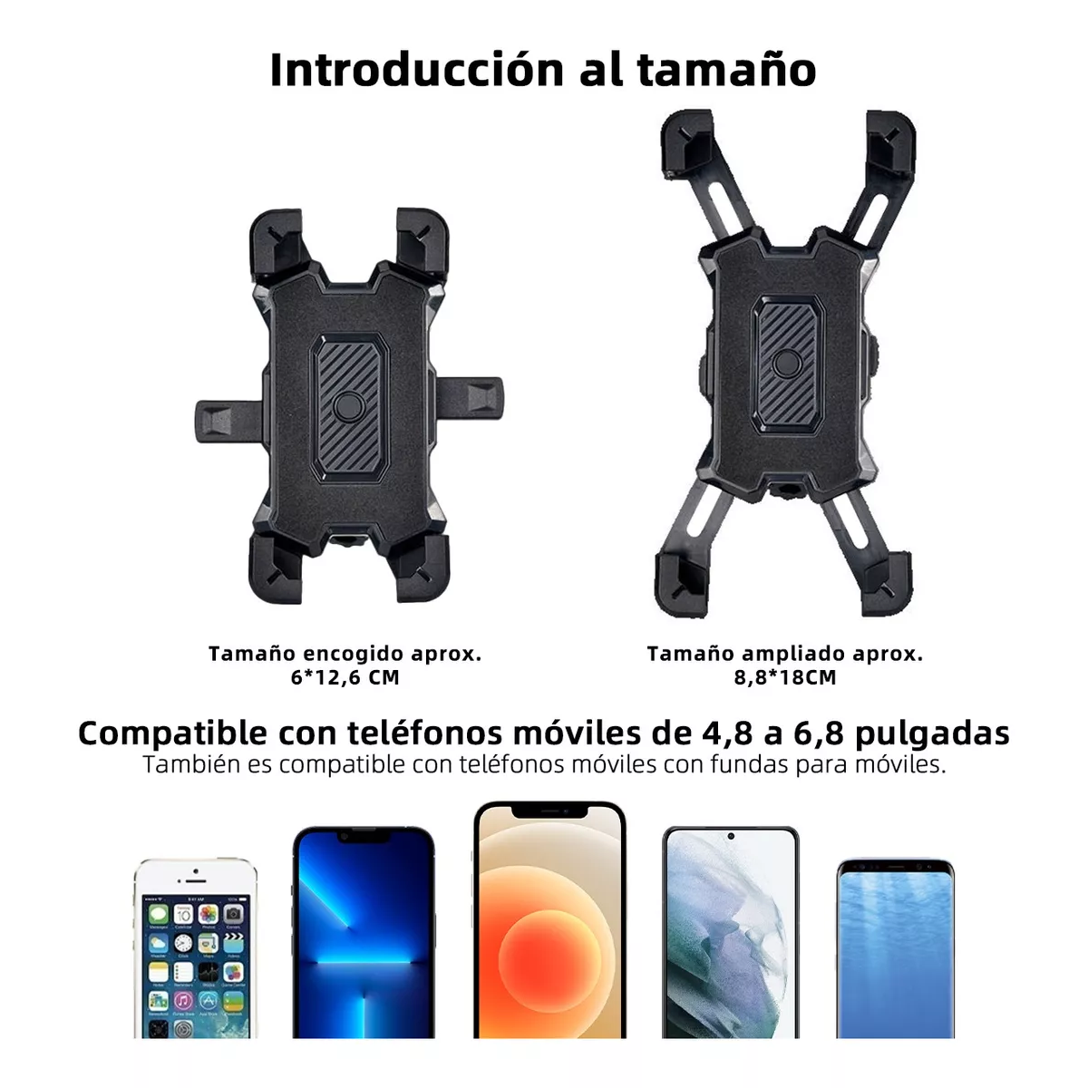 Soporte Para Celular Moto/bicicleta, Base Porta Teléfono360°