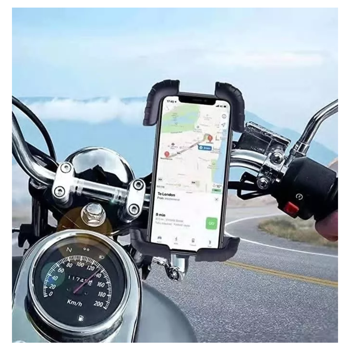 Soporte Para Celular Moto/bicicleta, Base Porta Teléfono360°
