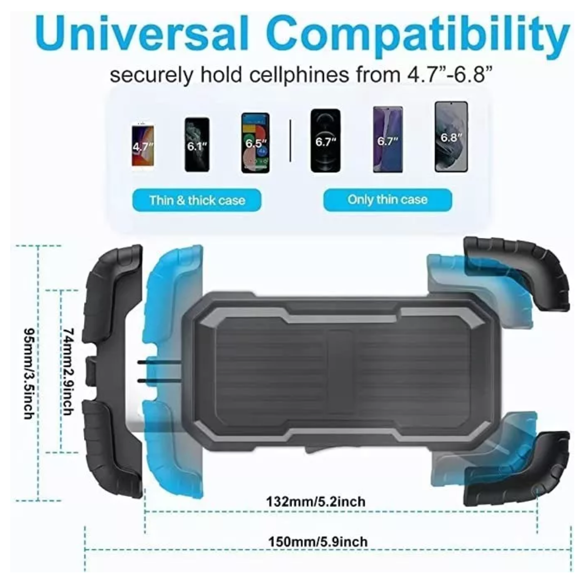 Soporte Para Celular Moto/bicicleta, Base Porta Teléfono360°