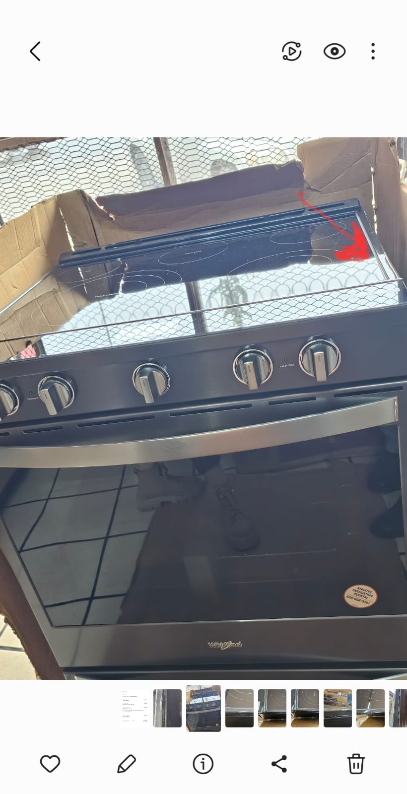 Estufa Whirlpool De Piso 30 Con 5 Quemadores Eléctrica Color Negro CON DETALLES.