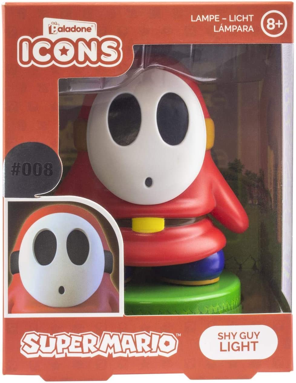 Paladone Super Mario Shy Guy 3D Nintendo Coleccionable Lampara Noche.