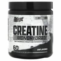 Creatina monohidratada nutrex 60 serv, sin sabor.