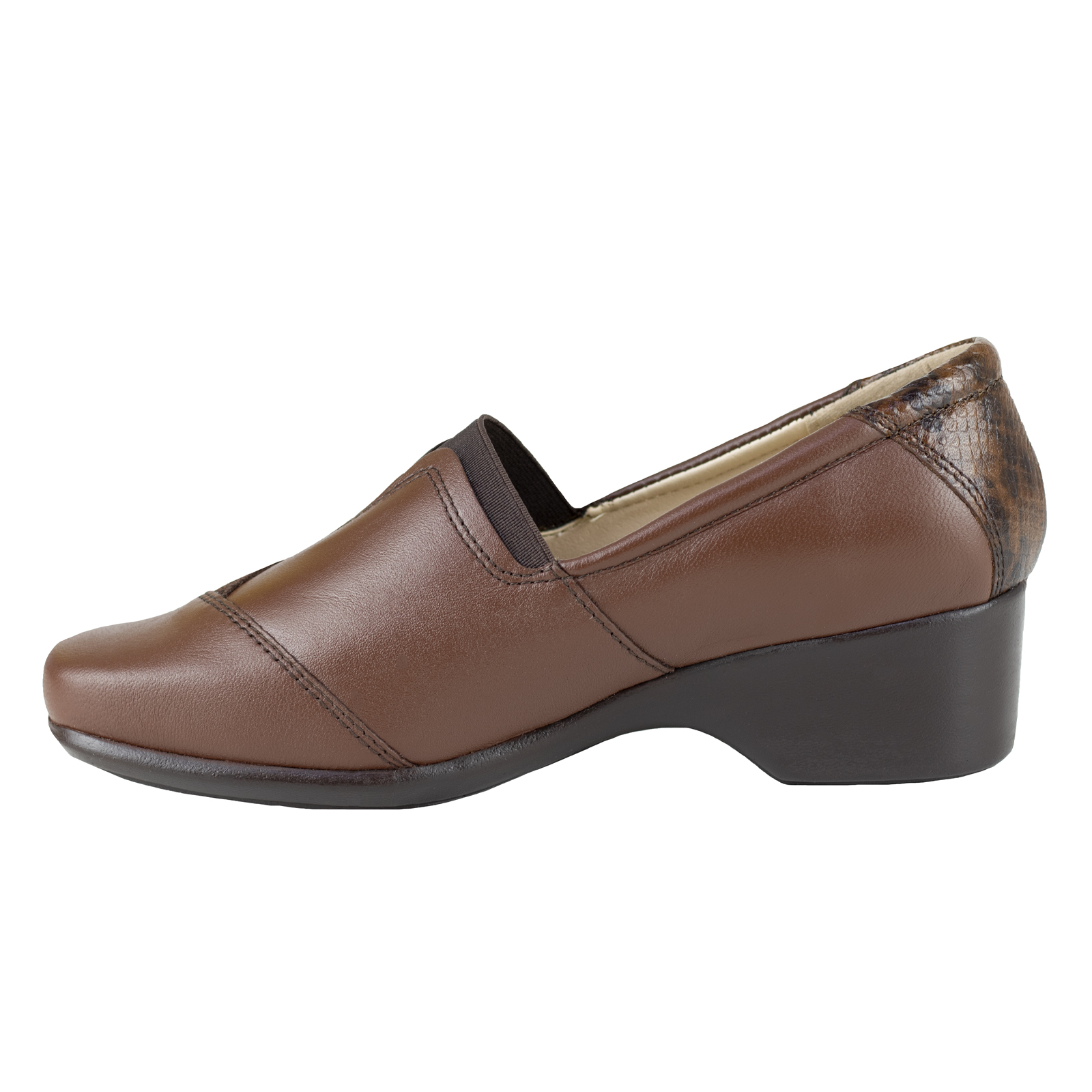 Zapato De Tacón Moda Dama Clasico Semivestir Onena 4206 Café