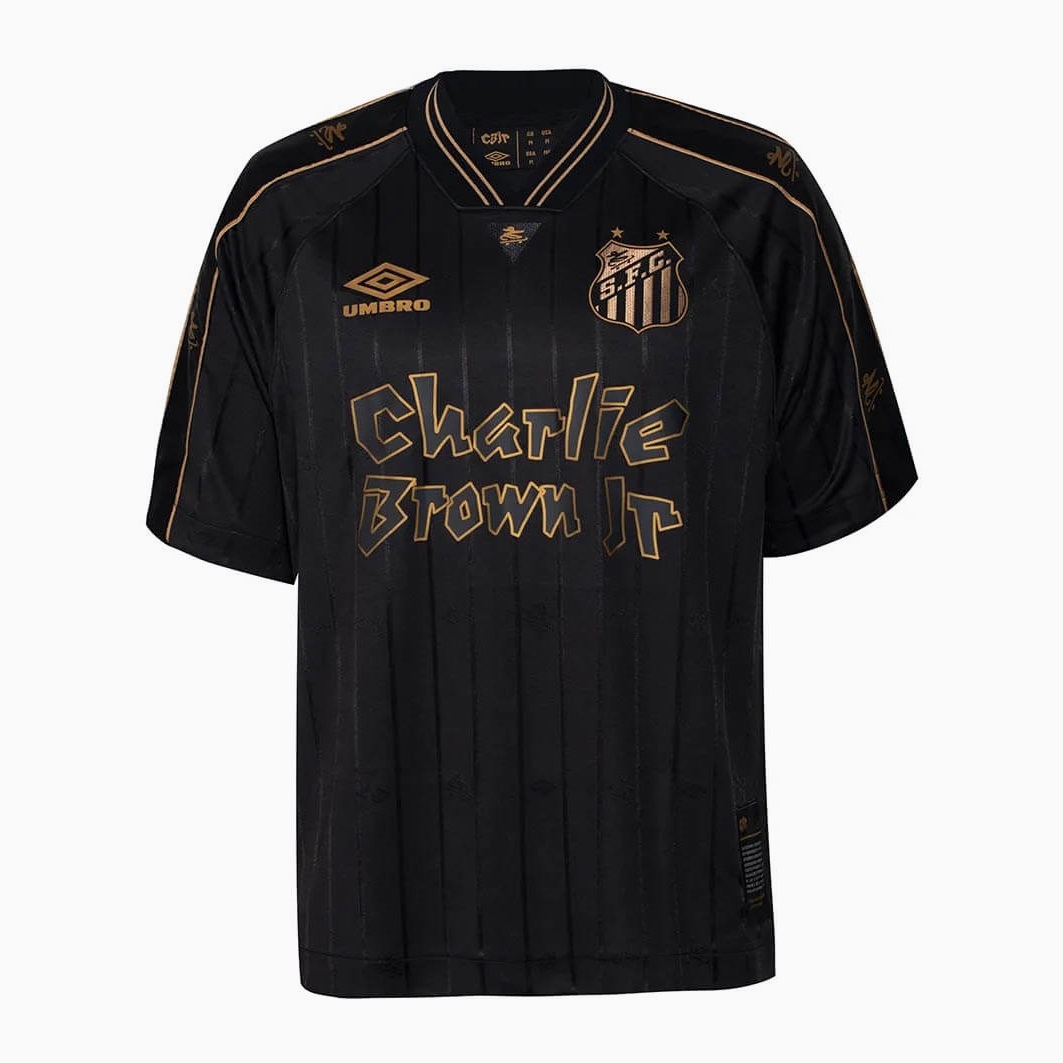Nuevo Jersey Santos du Brasil 2024 2025 Edicion Especial Charlie Brown Jr Black Talla L