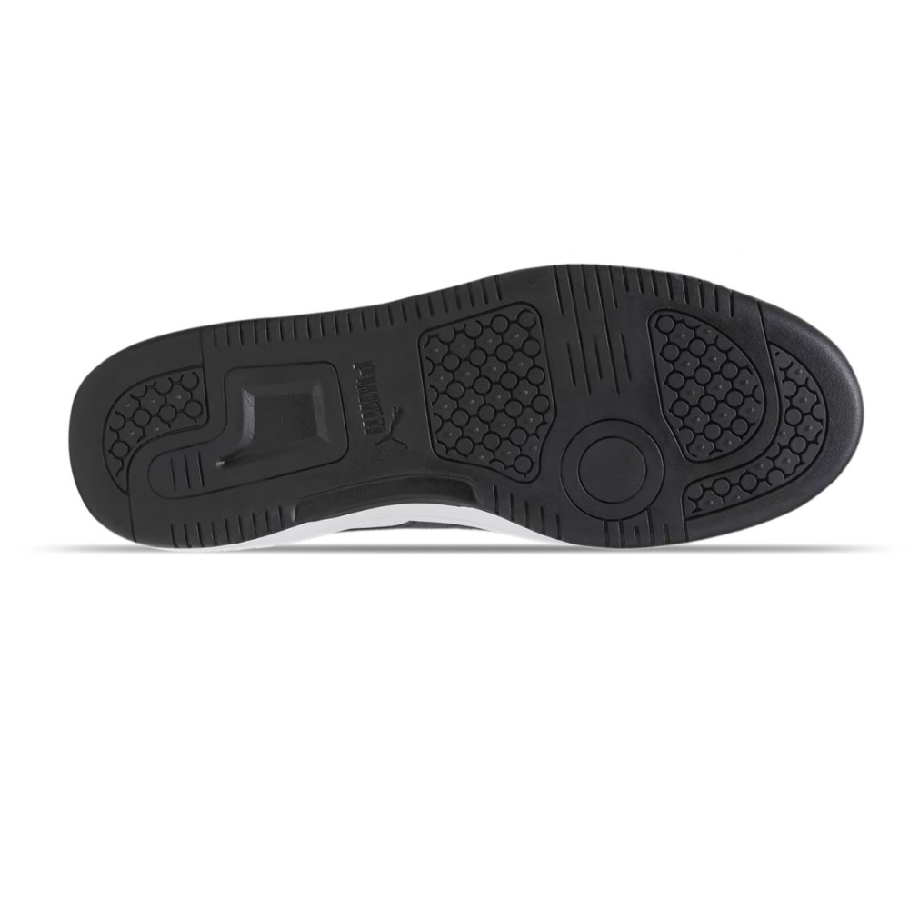 Tenis Casual Puma Rebound V6 Low Blanco-Negro 392328 02 Hombre.