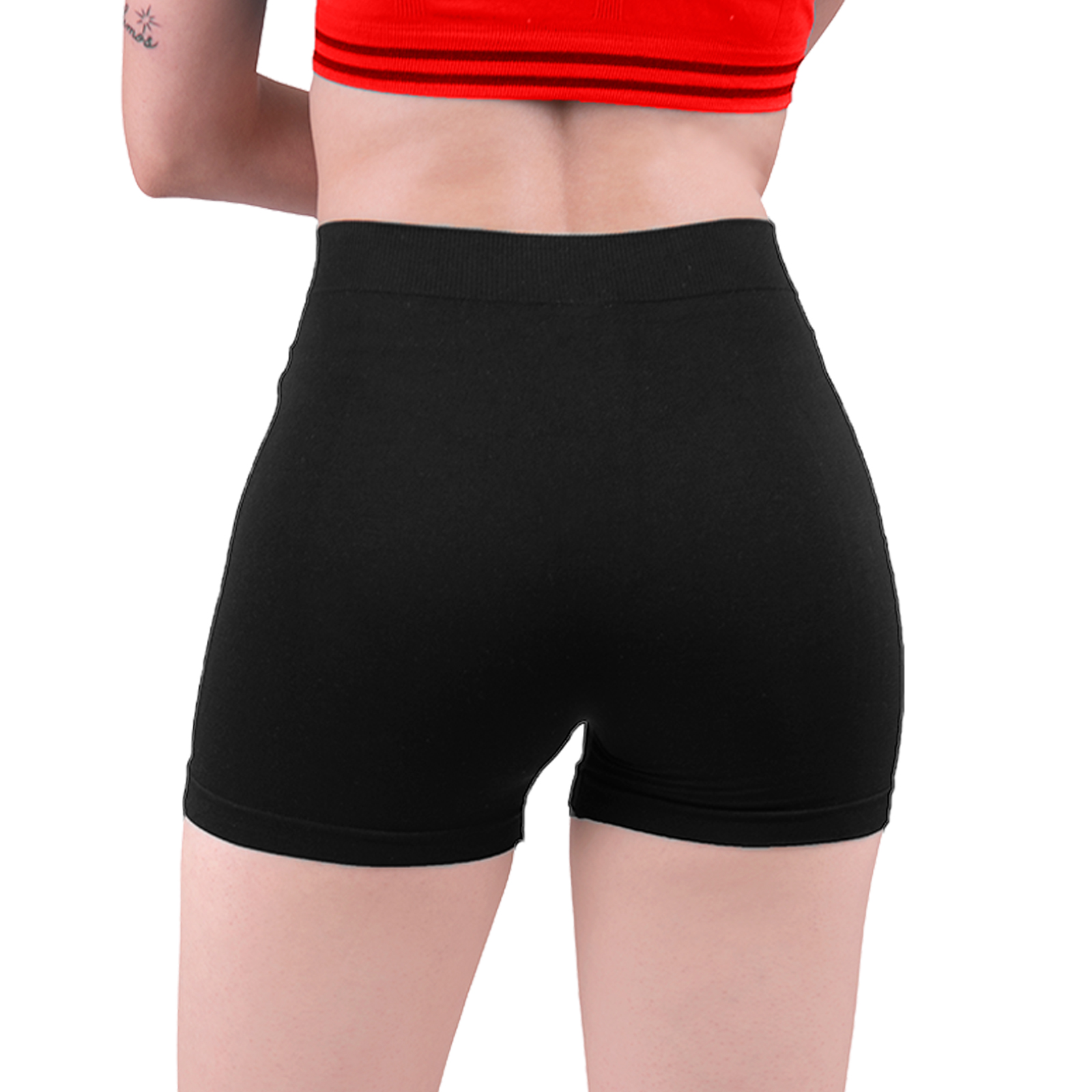Short Deportivo Mujer, Unitalla, Duo Negro - Negro, Boxer, Pantalones Cortos, Ropa Interior.