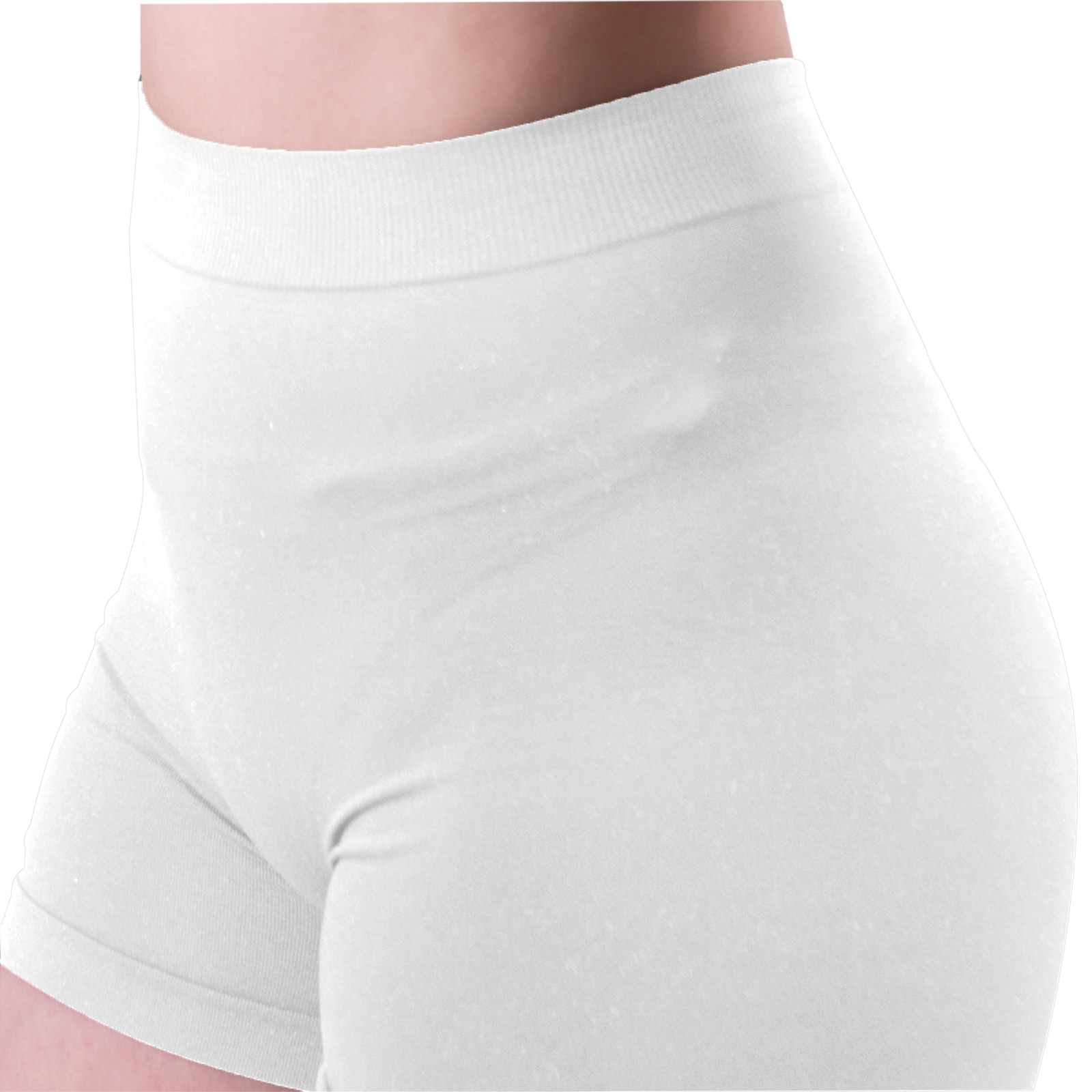 Short Deportivo Mujer, Unitalla, Duo Blanco - Blanco, Boxer, Pantalones Cortos, Ropa Interior.