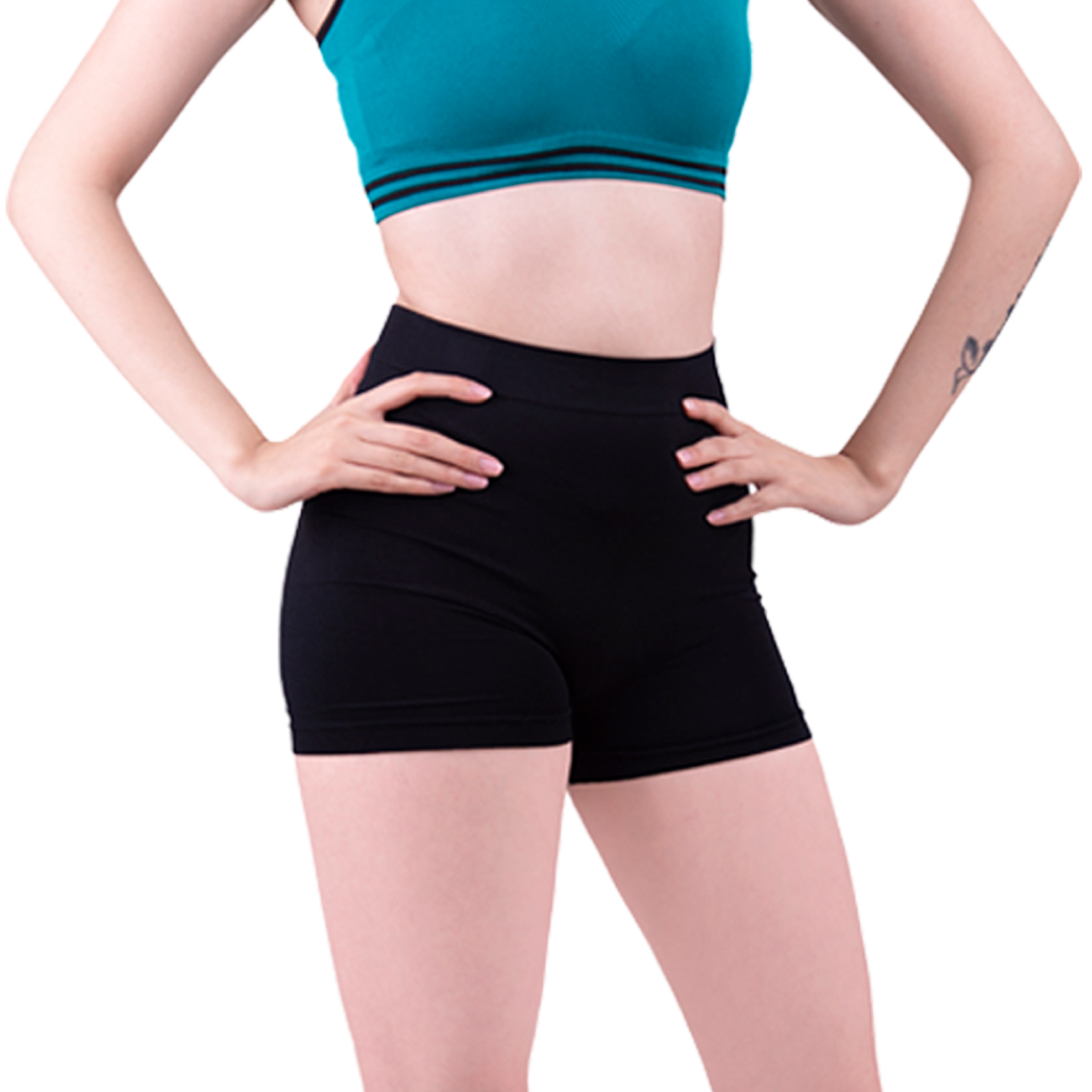 Short Deportivo Mujer, Unitalla, Duo Negro Negro, Boxer