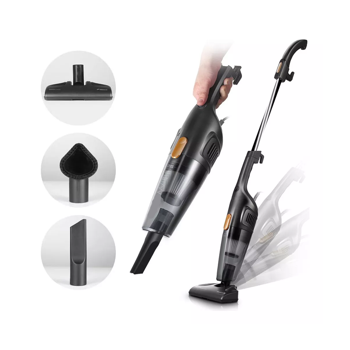 Aspiradora de mano vertical 1.2L color Negro DX115C