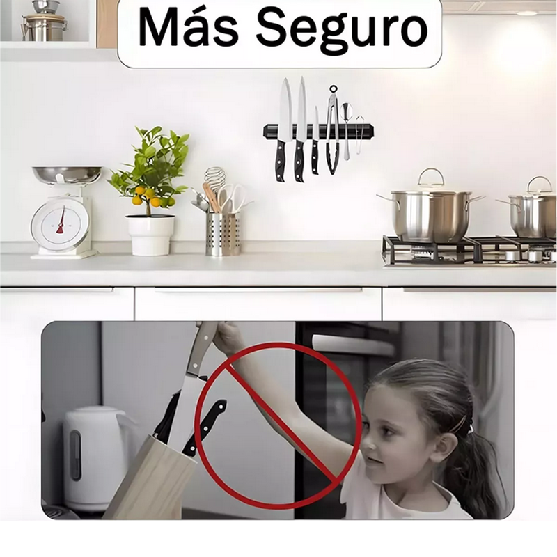 Barra Iman Magnetica Porta Cuchillos Herramientas Chef.
