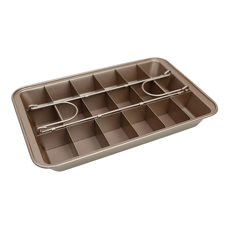 Molde Charola Para Pastel Brownie Pan Antiadherente Hornear.