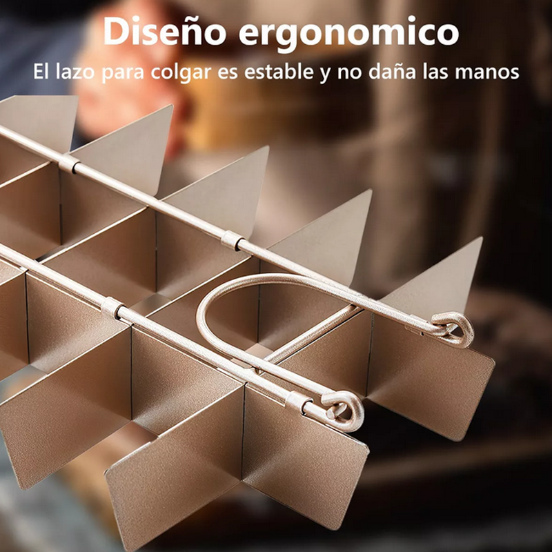 Molde Charola Para Pastel Brownie Pan Antiadherente Hornear.