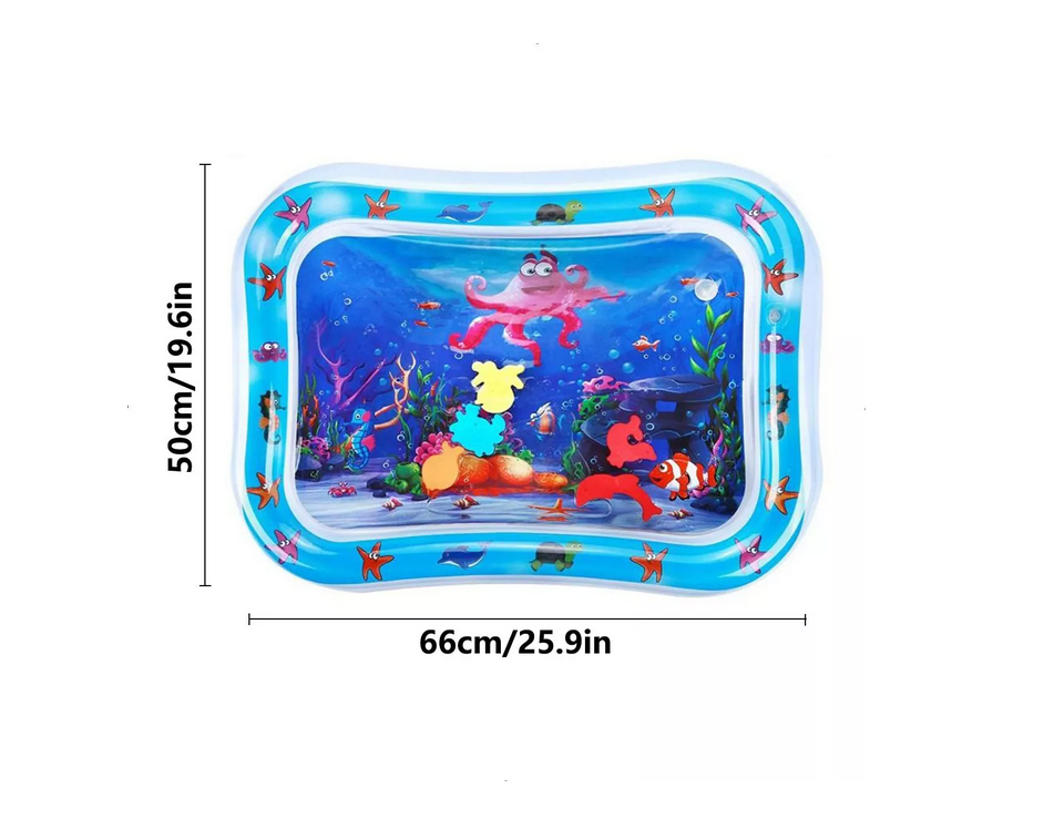 Cojín Agua Inflable Bebé Estimulación Temprana Alfombra .