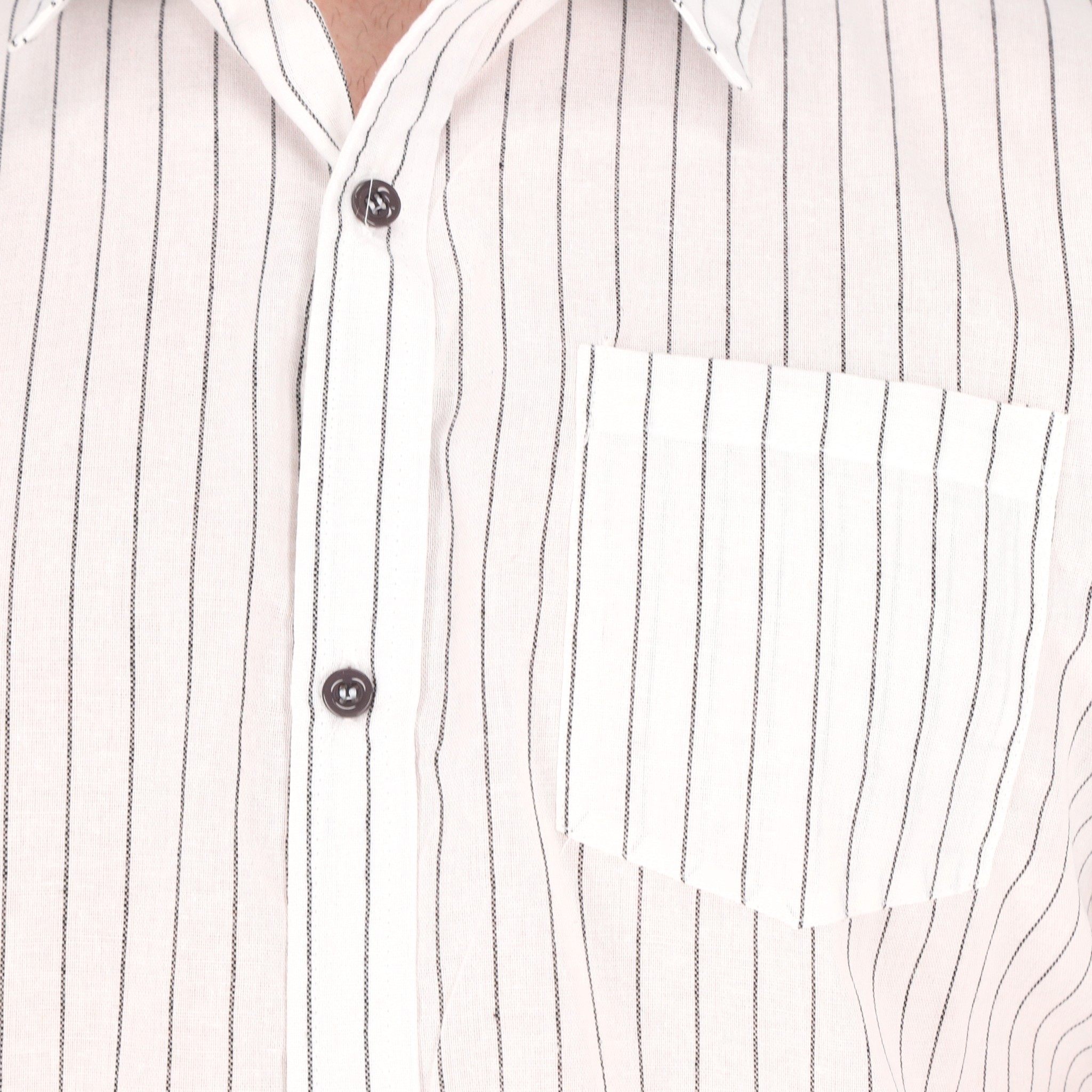 Camisa Manga Corta de Rayas .