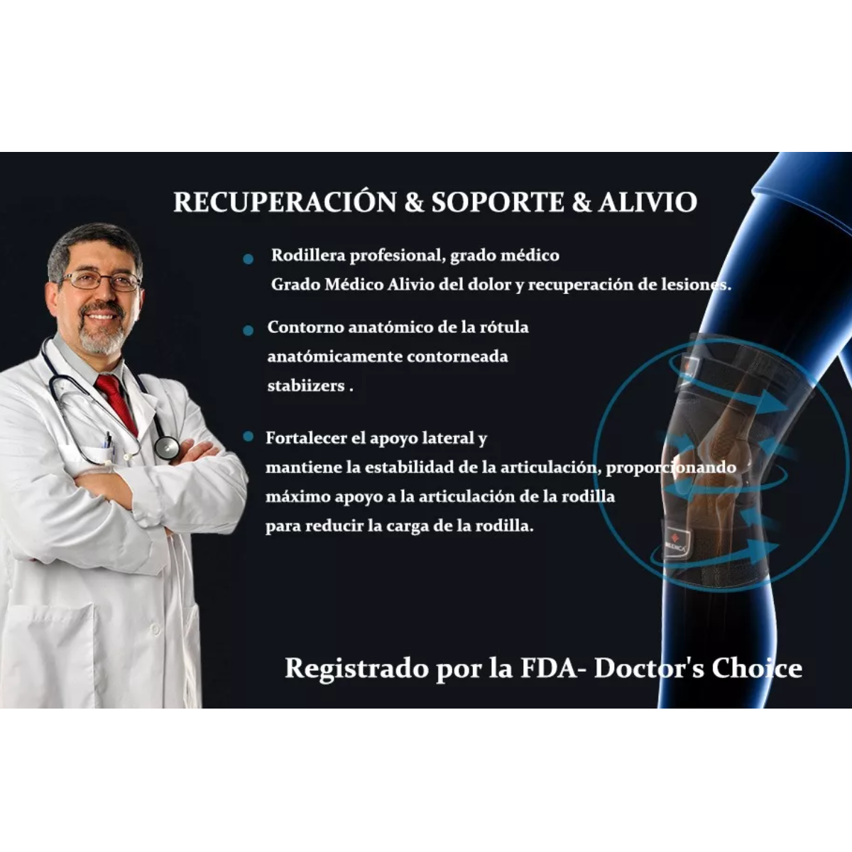Rodillera Médica Para Recuperación De Lesiones Talla M