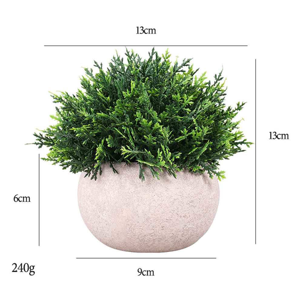 2 Plantas Artificiales Con Maceta Decoración Hogar Verde ModB.