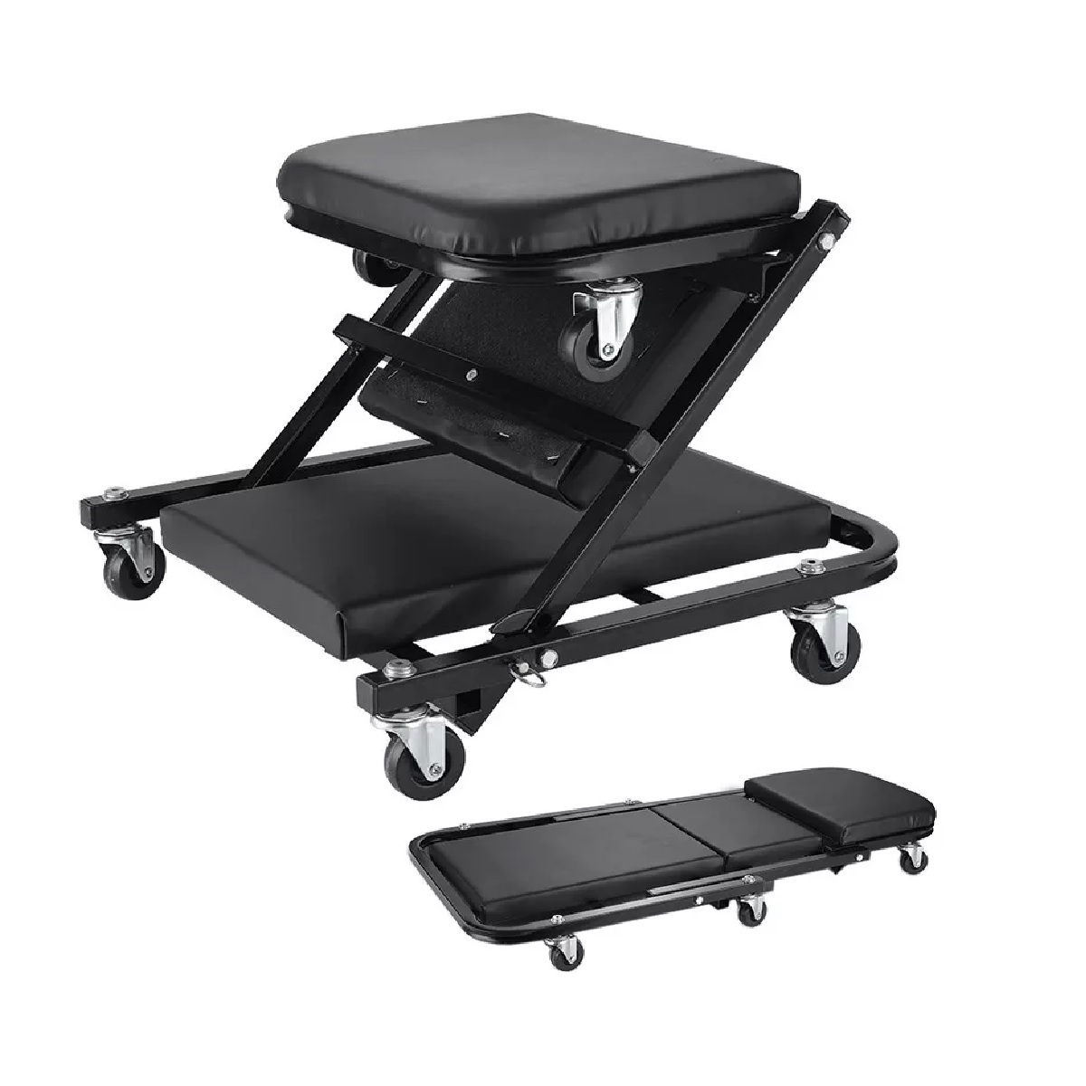 Cama Para Taller Mecanico Plegable 2 En 1 Deslizante 36 PuLG