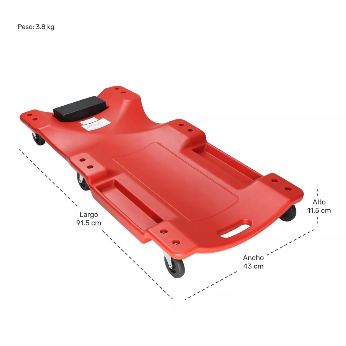 Cama Deslizante Para Mecanico De 36 Pulgadas 150kg
