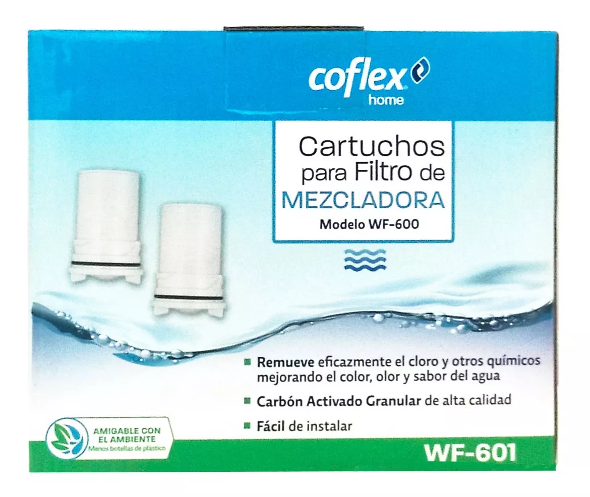 Filtro Reposición WF-600 Para Llave Mezcladora Coflex WF-601.