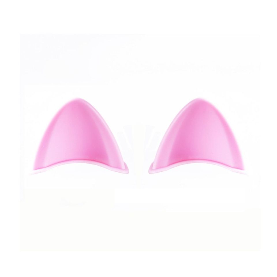 Adorno moto Decoración casco orejas gato motocicleta pegatinas accesorios rosa 2 pz contra agua.