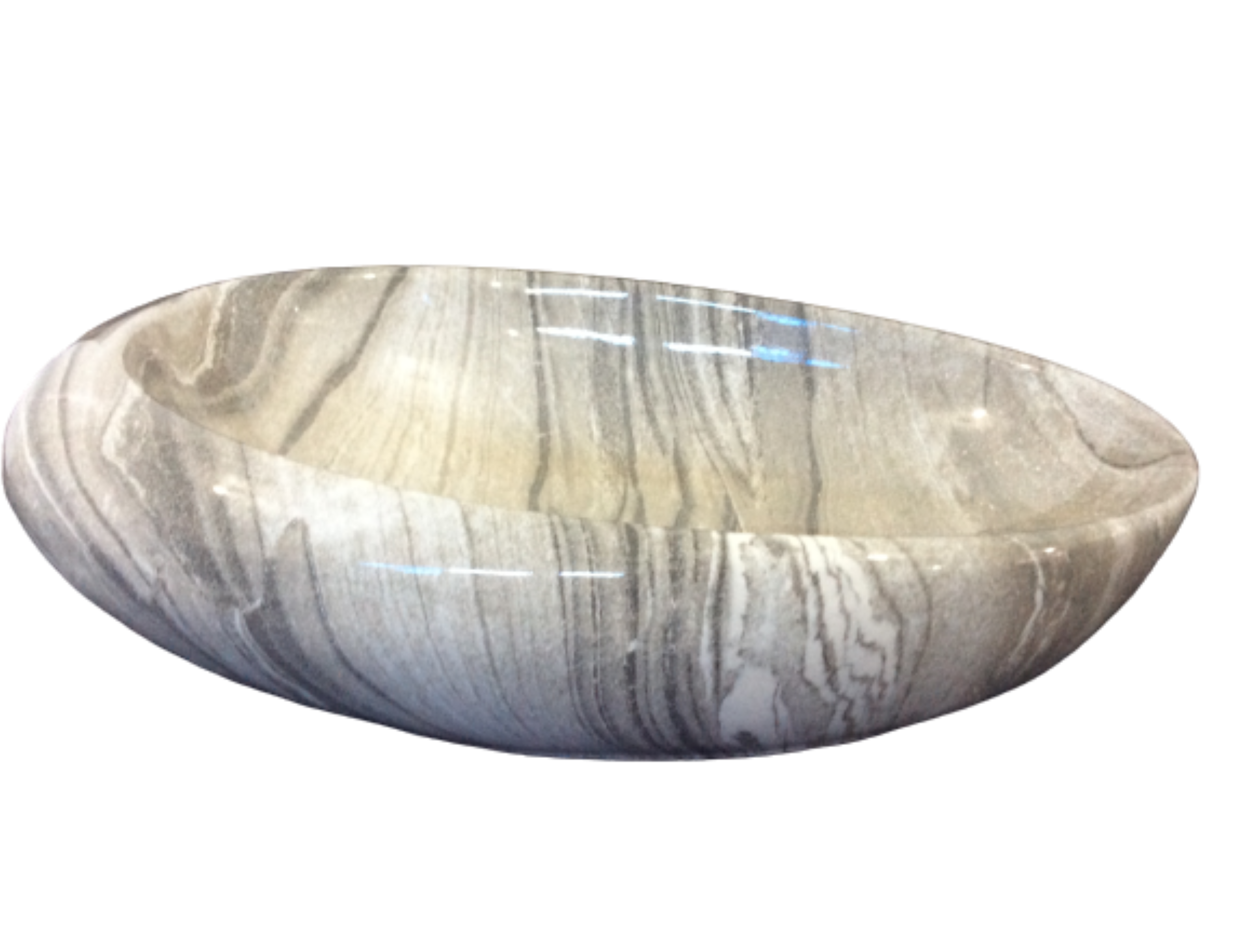 Lavabo Cerámico para Baño NA -GR, acabado marmoleado brillante en tono gris. De sobreponer, con diseño europeo ideal para todo tipo de baños. Dimensiones 50.0 x 33.0 x 12.0 cms. (base x altura x profundidad).