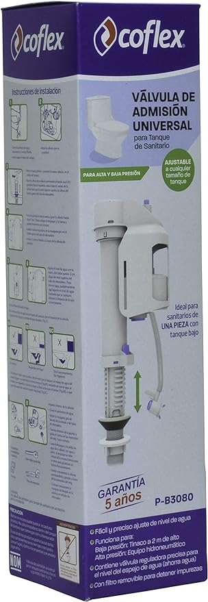 Válvula De Admision Universal  Para Tanque De Sanitario.