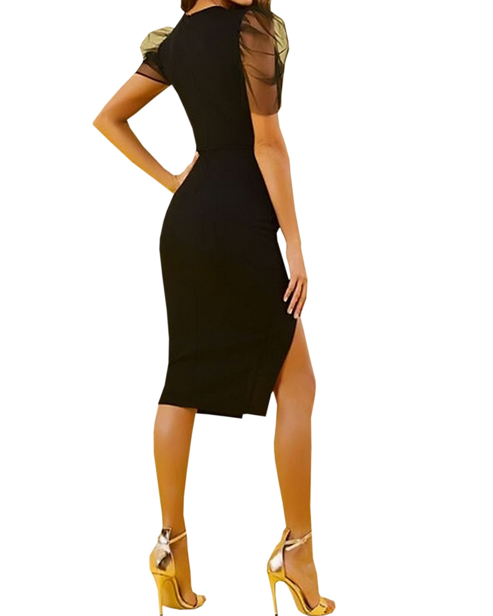 Vestido Dama Mujer Corto Casual de Fiesta Sexi Elegante Fiesta