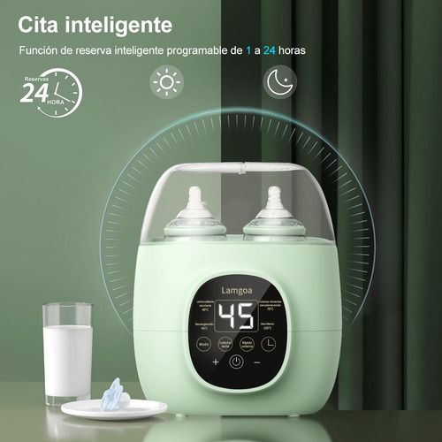 Calentador Esterilizador Biberones Control Táctil Para Bebé.