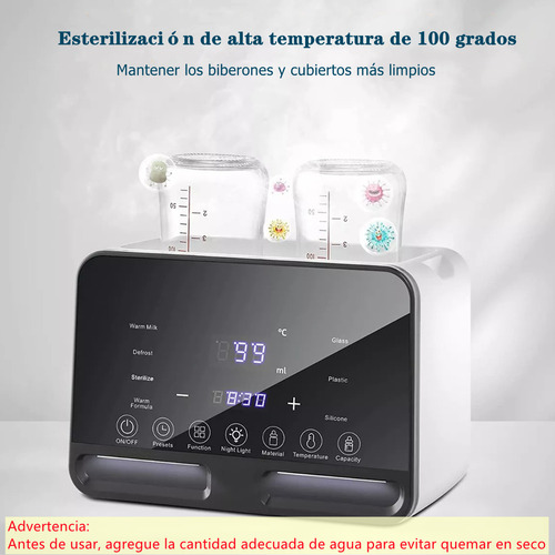 Calentador Y Esterilizador De Biberones Con Control Táctil.