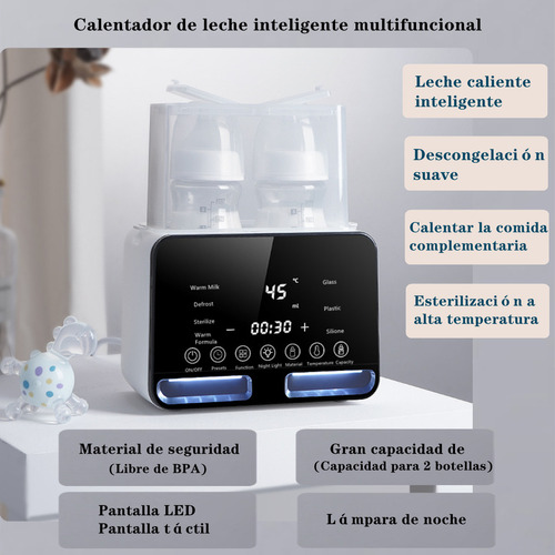 Calentador Y Esterilizador De Biberones Con Control Táctil.