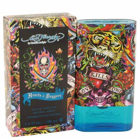 Perfume Ed Hardy Hearts & Daggers Para Hombre De Christian Audigier Edt 100ML.