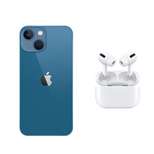  Apple iPhone 14 E SIM 128GB Azul Reacondicionado + Audífonos de Regalo.