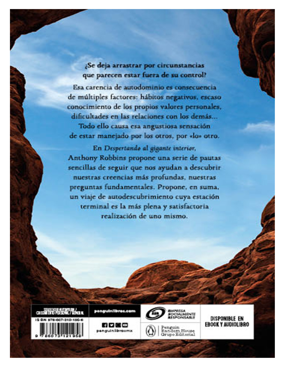 Libro Despertando al gigante interior Autor Robbins, Anthony.